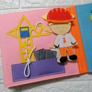 Sách vải Mầm Non Nghề Nghiệp Quanh Em - Dành cho bé gái từ 1 - 6 tuổi 3